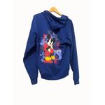 Hanes Disneyland Resort Mickey Mouse full Zip-Up Hoodie M Blue Photo 1