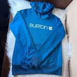 Burton  Hooded Sweatshirt Hoodie Pullover Jumper Blue Women's Cozy Fleece Size Sm Photo 12