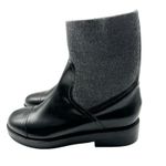 J.Crew NWB Black Italian Leather Rib-Cuff Chelsea Ankle Boots Pull On Shoes 9.5 Photo 1