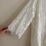 Zeagoo White Lace Swim Coverup with Scalloped Edges Size Large NWT Photo 3