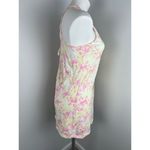 Miken Swim Yellow Pink Tie Dye Gold Beach Print Swim Cover Up Small Photo 3