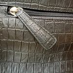 Stone Mountain 100% GENUINE LEATHER embossed Hobo Black ADJ Shoulder Handbag Photo 6