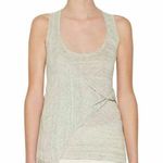 Brochu Walker  Enzo 100% Linen Twist Tank Top Sleeveless Neutral Gray Summer XS Photo 0