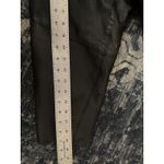 Women's Black Leather Trench Coat Size Medium Vintage Grunge Goth Matrix 90's Photo 6