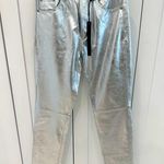 ZARA  Steven Meisel Metallic Leather Jeans Photo 0