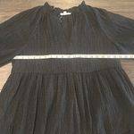 THML Black Textured Easy Fit Dress Sz M Photo 7