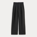 Everlane  Way-High Drape Pants Black Size 6 | High Rise Wide Leg Trouser Photo 8