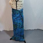 Junonia Blue Patterned Women's Swim Sarong Wrap Skirt Size Plus OS Photo 1