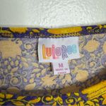 LuLaRoe NWT Irma Printed Hi-Low Tunic Yellow & Purple Size Medium Photo 3