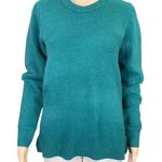 J.Crew Womens Sweater Wool Blend Pullover Tunic Long Sleeves Forest Green Small Photo 0