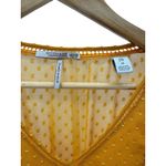 Scotch & Soda  Women's Ruffled Swiss Dot Mini Dress Sheer‎ Yellow Size Medium Photo 4