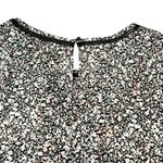 Loft NWT size small mini floral print black white 3/4 sleeve bell sleeve blouse Photo 8