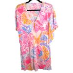 Lilly Pulitzer  Balleta Linen Coverup Paradise Pink Bohemian Beach Pool Resort XS Photo 7