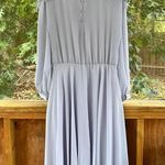 Ursula Of Switzerland Women's Vintage Ice Blue Maxi Dress Size 12 Photo 1