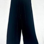 Citron Santa Monica Relaxed Silk Blend Velvet Pants Size Medium Lagenlook Black Photo 0