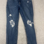 Gap  Jeans Women's Blue 6/28 Distressed Regular Girlfriend Mid Rise Wash Denim Photo 0