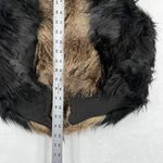Free People Black Brown Faux Fur Trimmed Vest Women's Size 6 NWOT Photo 4