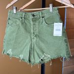 Free People NWT  Makai Cutoff Short in Olive Size 26 Photo 4