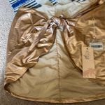 Oh Polly NWT  Swim Gold Metallic Wrap Cover Skirt M Photo 6