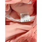 Azazie  Women's Amani Bridesmaid Mini‎ Dress Criss Cross Halter Neck Coral Size 8 Photo 9