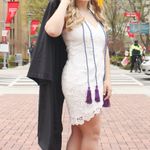 Lulus White  Lace Dress Midi Medium Photo 4