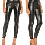 Free People ’We The Free” Phoenix Coated Skinny Jeans in Liquid Black, Size 27 Photo 1