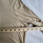 Chico's Womens Sz 3 US XL Beige Long Sleeve Metallic Pullover Round Neck Layering Photo 4