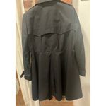 Ralph Lauren Womens  Trench Coat Collared Double Breasted Black Médium P Photo 8