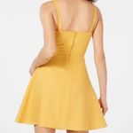 Speechless  junior medium mustard sweetheart neck fit & flare dress padded cups Photo 2