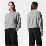 & Other Stories & OTHER STORIES Mock Neck Sweater In Grey Melange Photo 1