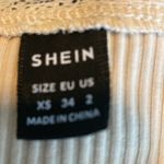 SheIn  Women's Teen Girl Beige Lacey Crop Top Size XS Photo 5