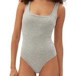 Gap NWT Body Gray Cotton Rib Bodysuit Size XL Photo 0