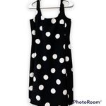 Karl Lagerfeld KARL LAGERFIELD size 4 women's dress black white dots lined zips closed up back Photo 0