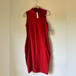 NY & Company Sleeveless Red Mock Neck Bodycon Dress Size M NWT Size M Photo 4