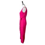 Sam Edelman  New Jumpsuit Wide Leg Crop V-neck Belted Hot Pink Women’s Size 2 Photo 6
