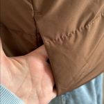 Free People EUC Shop Stevie Small Reversible Beige and Brown Women's Puffer Vest Photo 7