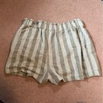 Altar'd State Altar’d State Striped Linen Blend Paperbag Shorts Large Flaw Missing Belt Photo 1