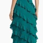 Amanda Uprichard NWOT  Asymmetric Frill Midi-Dress Ruffle Belladonna Dress sz S Photo 1