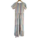 Ace & Jig  Metallic Stripe Tiered Midi Dress Size XS Photo 1