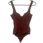 Abercrombie & Fitch  Burnt Orange Ribbed Tank Bodysuit NWT XL Photo 1