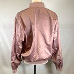 Fabletics  pink satin breathable Eva reversible bomber active jacket size small Photo 7