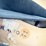 Rialto Freda Faux Suede Wedges Size 11 Black Round Toe Pump Witchy Goth Dark Photo 8