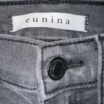 Eunina Women's Size 1/25 Black Bella Super High Rise Ankle Skinny Jeans Photo 2