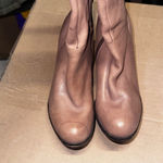 Very Volatile  Leather brown heeled high boots stretch calf Women's 8 Photo 2