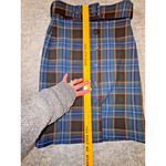 Maeve Bernadette Tartan Belted Pencil Skirt Blue Green Size 2 Anthropologie Photo 6
