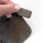 Coach  Suede Leather Wristlet Brown Photo 5