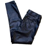 Kensie Faux Leather Black Pants Size 8 Photo 2