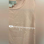 Pineapple Moon Vintage 100% silk pale pink knit tank size XL Photo 6
