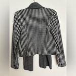 CAbi Houndstooth Shawl Front Black/White Knit Jacket Photo 2