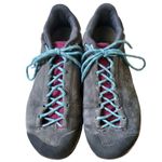 La Sportiva TX2 EVO Women 7 US Grey Leather Low Hiking Shoes Vibram Soles FLAWS Photo 3